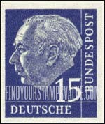 FindYourStampsValue: President Theodor Heuss