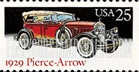 CLASSIC AUTOMOBILES - 1929 Pierce-Arrow, booklet stamp