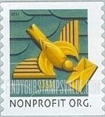 ART DECO BIRD, Self-Adhesive Coil stamp