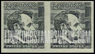 ABRAHAM LINCOLN, Coil Stamp - Prominent Americans