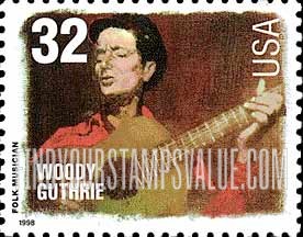 FindYourStampsValue: WOODY GUTHRIE - American Music Series