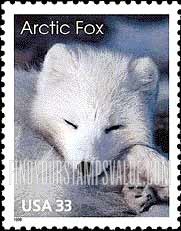 FindYourStampsValue: ARCTIC FOX- Arctic Animals