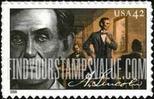 200th BIRTHDAY OF ABRAHAM LINCOLN - Lawyer, Self-adhesive