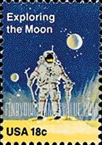 FindYourStampsValue: SPACE ACHIEVEMENT - Moon walk