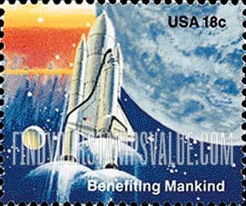 FindYourStampsValue: SPACE ACHIEVEMENT - Columbia space shuttle