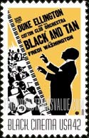 FindYourStampsValue: VINTAGE BLACK CINEMA - Black and Tan, Self-Adhesive stamp