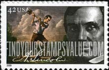 200th BIRTHDAY OF ABRAHAM LINCOLN - Railsplitter, Self-adhesive