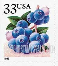 FindYourStampsValue: BERRIES - Blueberries, Self-Adhesive booklet stamp