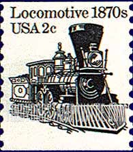 FindYourStampsValue: LOCOMOTIVE 1870s - Transportation, Coil Stamp