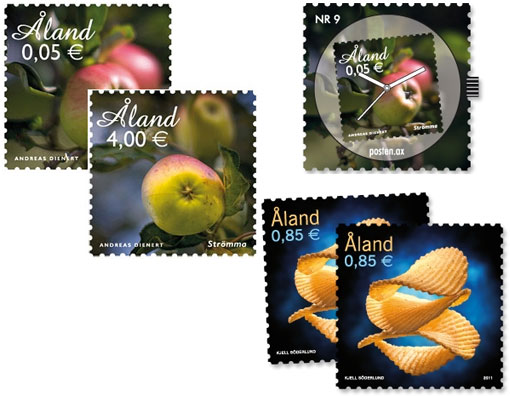 Delicious stamps by Aland Post