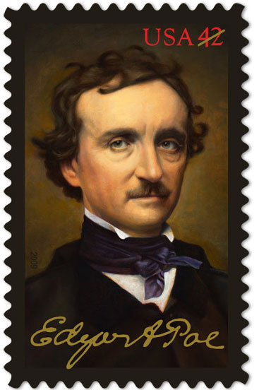 Stamp honors Edgar Allan Poe