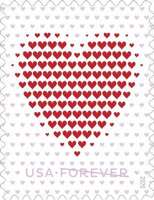 USPS unveiled Made of Hearts Love stamp!