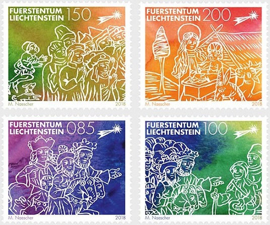 Liechtenstein Post celebrates Christmas with 4 new stamps