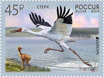 National Birds – a special Europa 2019 stamp released by Rusmarka