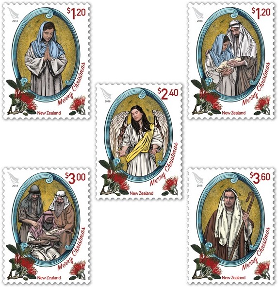 New Zealand Post wishes everyone a "Merry Christmas" with 5 new stamps