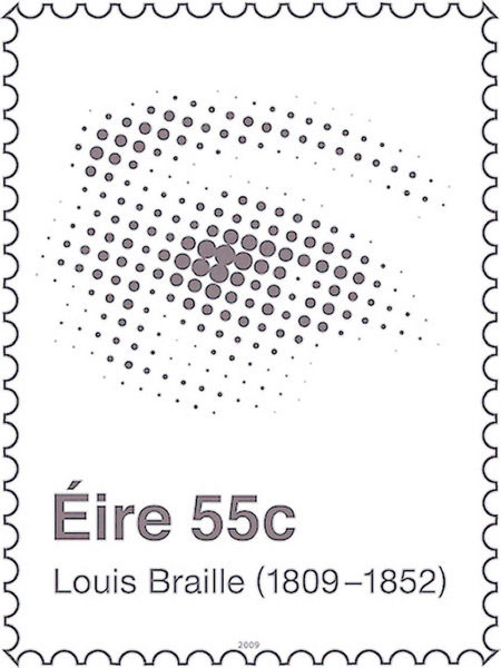 Stamp commemorates Braille pioneer