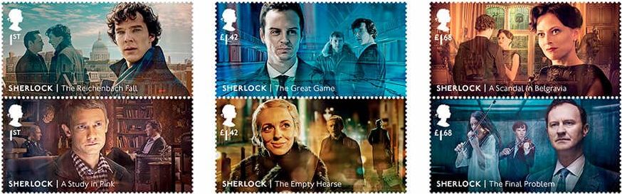 Royal Mail unveiled six Sherlock special stamps!