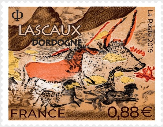 Lascaux cave is featured on a special stamp by France Post