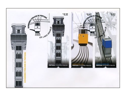 Portuguese Public Elevators on New Stamps
