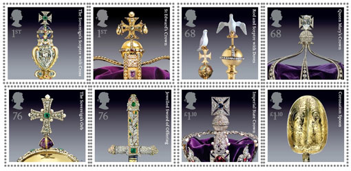 The Crown Jewels Stamp Set by Royal Mail