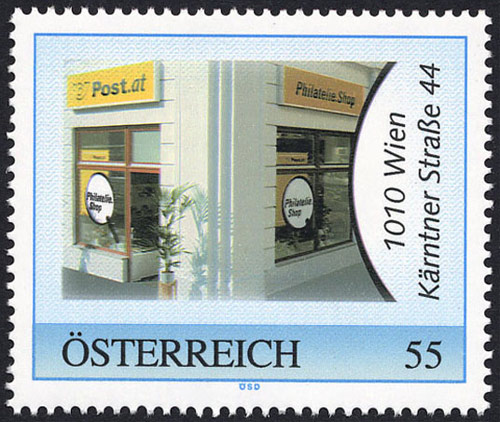 Austria: Personalised Stamps – Blue border