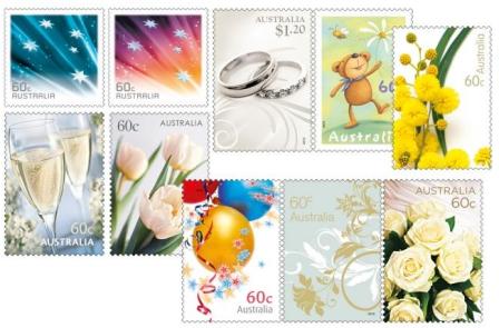 Special Occasions stamp series from Australia