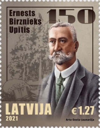Latvijas Pasts issued a stamp to honor Ernests Birznieks-Upītis!