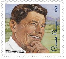 Ronald Reagan graces a 'forever' stamp