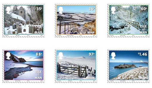 'Let It Snow' - Isle of Man Christmas stamps