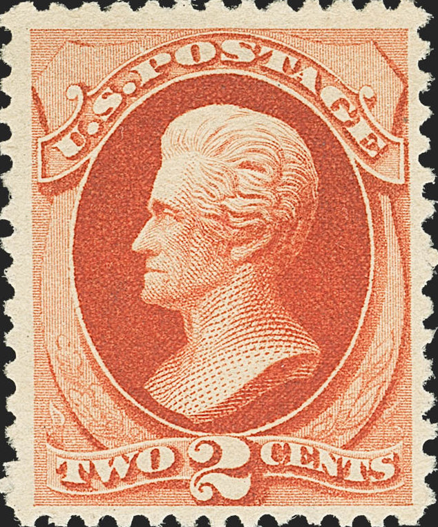 Siegel auctioned 2c Scarlet Vermilion American Bank Note Co. stamp for $95,000!