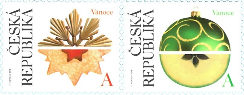 Česká Pošta celebrates Christmas 2018 with two stamps