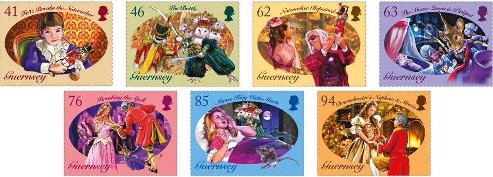 The Nutcracker and The Mouse King – 7 new stamps unveiled by Guernsey Post