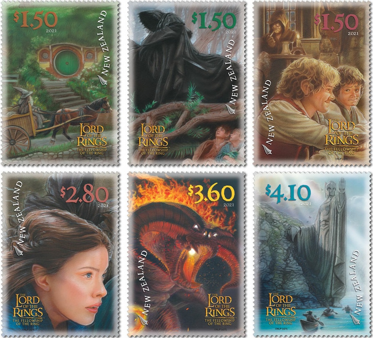 The Lord of the Rings marked with six new stamps by New Zealand Post!