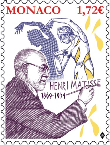 Monaco Post honors Henri Matisse with a special stamp!
