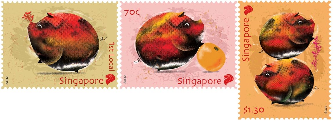 Singapore Post dedicates its next tree stamps to Year of the Pig