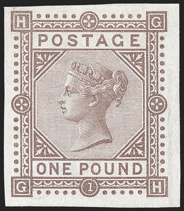 1882 £1 Brown Lilac is to be sold for $72,027 at Siegel auction