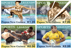 Sports Legends stamps by Papua New Guinea