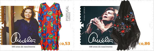 Portugal Post honors Amália Rodrigues with two original stamps!