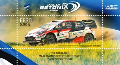 Estonia Post issued a special WRC Rally Estonia stamp!