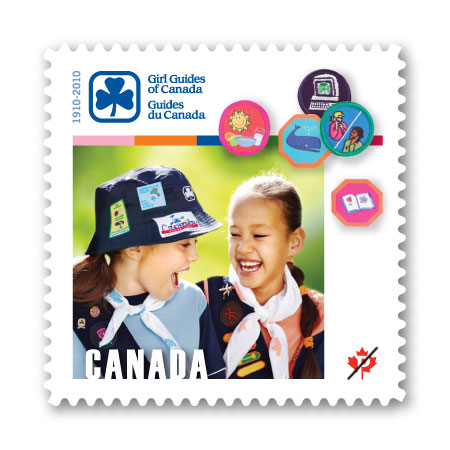 Stamp salutes Girl Guides