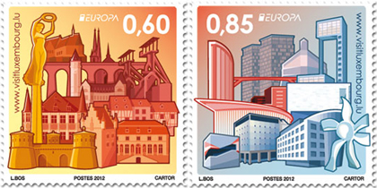 Europa 2012 – Visit stamps by Luxembourg