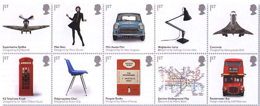 Stamp of approval for British design classics