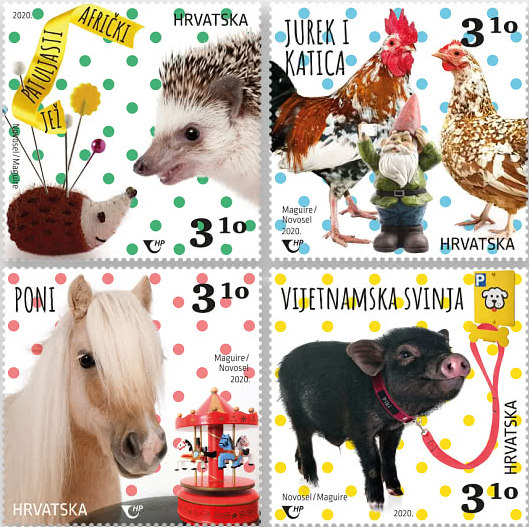 Pygmy animals – four cute stamps issued by Croatia Post