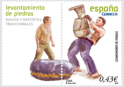 Spain: Stone Lifting Stamp