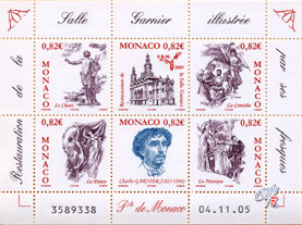 Monaco: 'Salle Garnier' Mini-sheet
