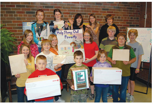 Students have collected more than 57,000 stamps