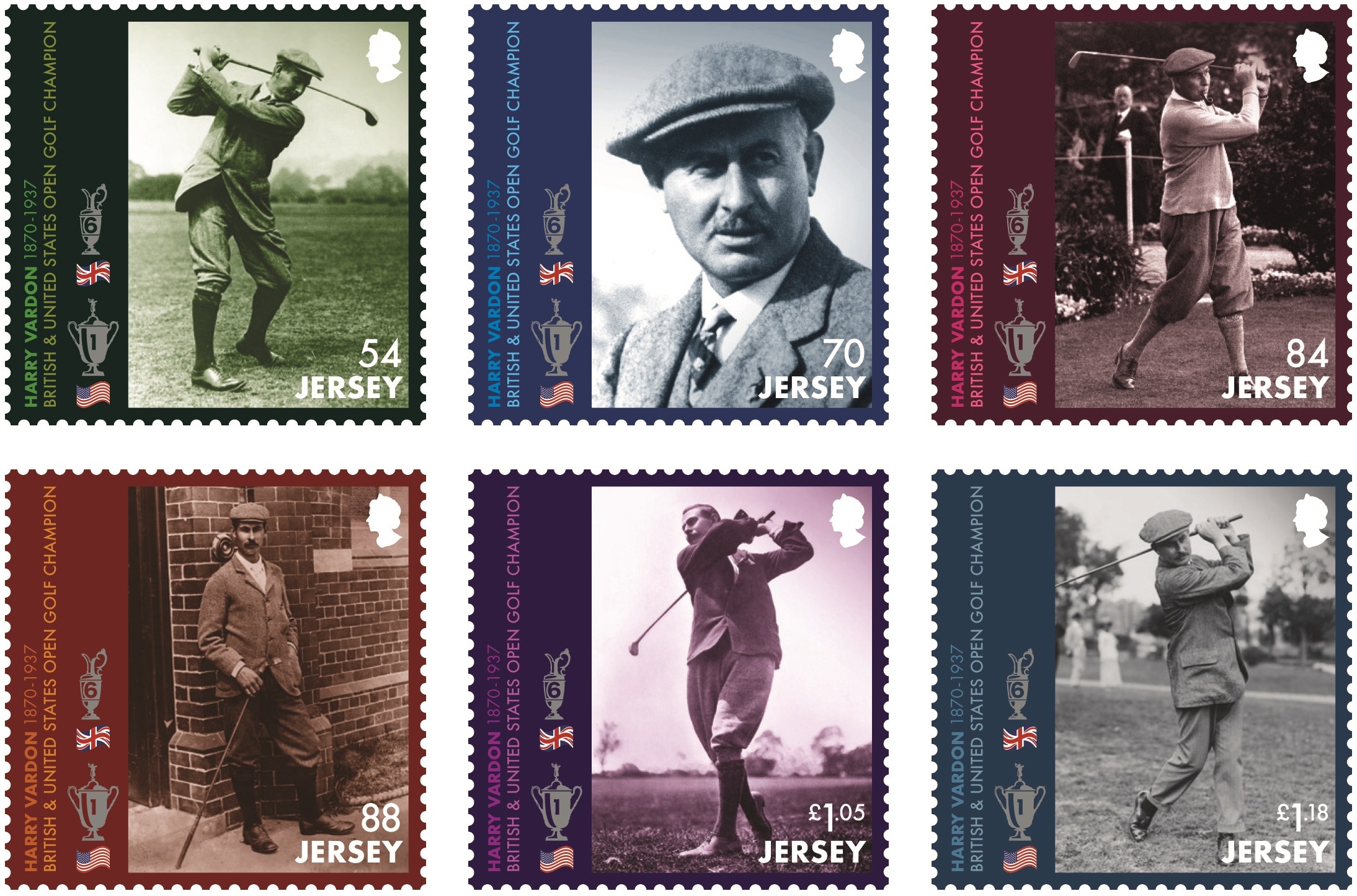 Champion golfer to feature on six Jersey stamps!