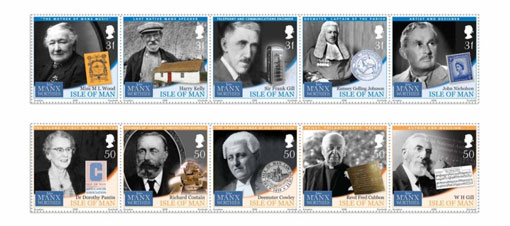 New Manx Worthies Set and Sheets