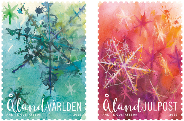 Åland Post introduced two sparkling Christmas stamps!