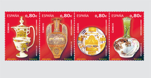 Spanish Ceramics on Postage Stamps